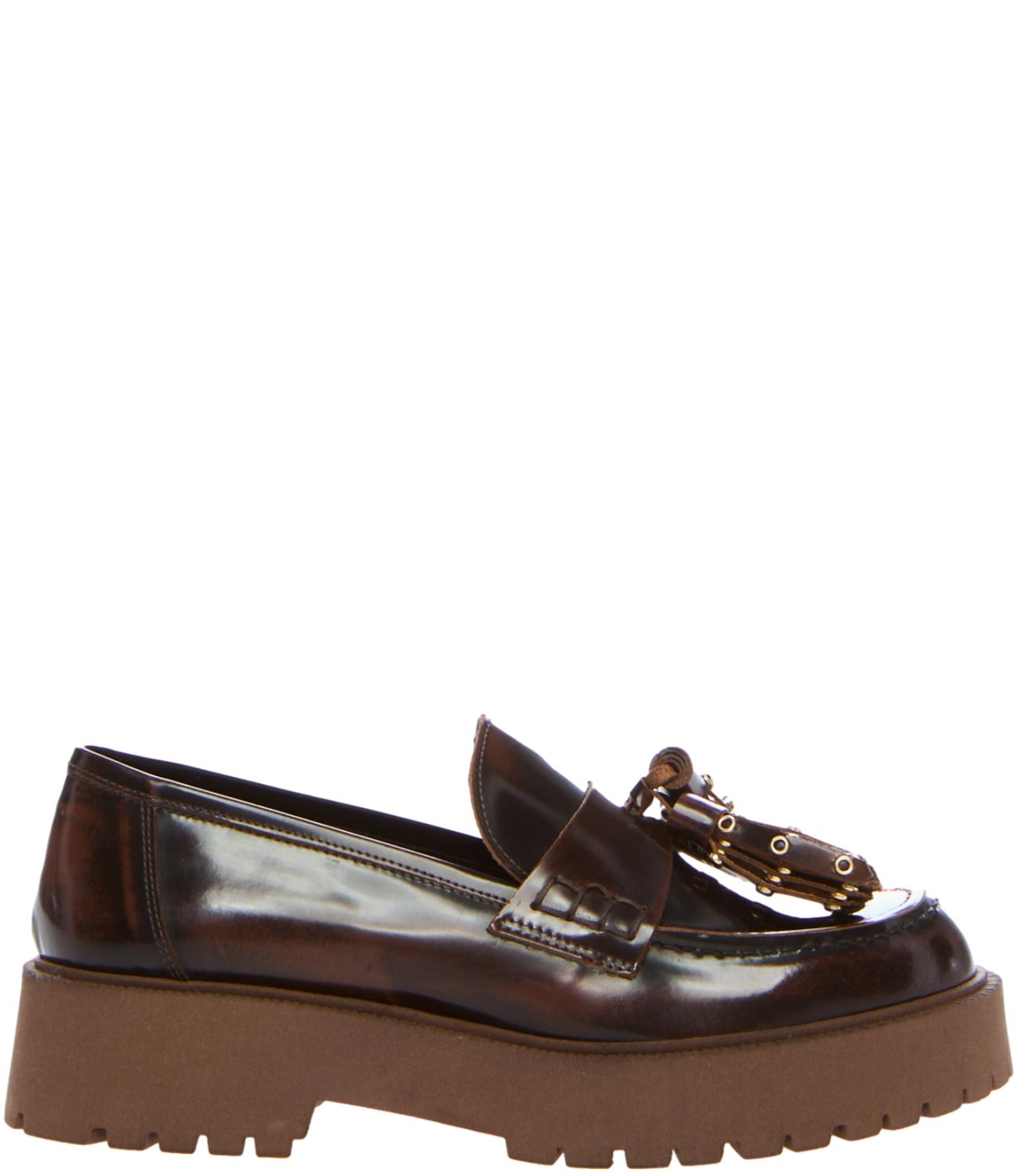 Ovyè Mocassino Marrone Donna