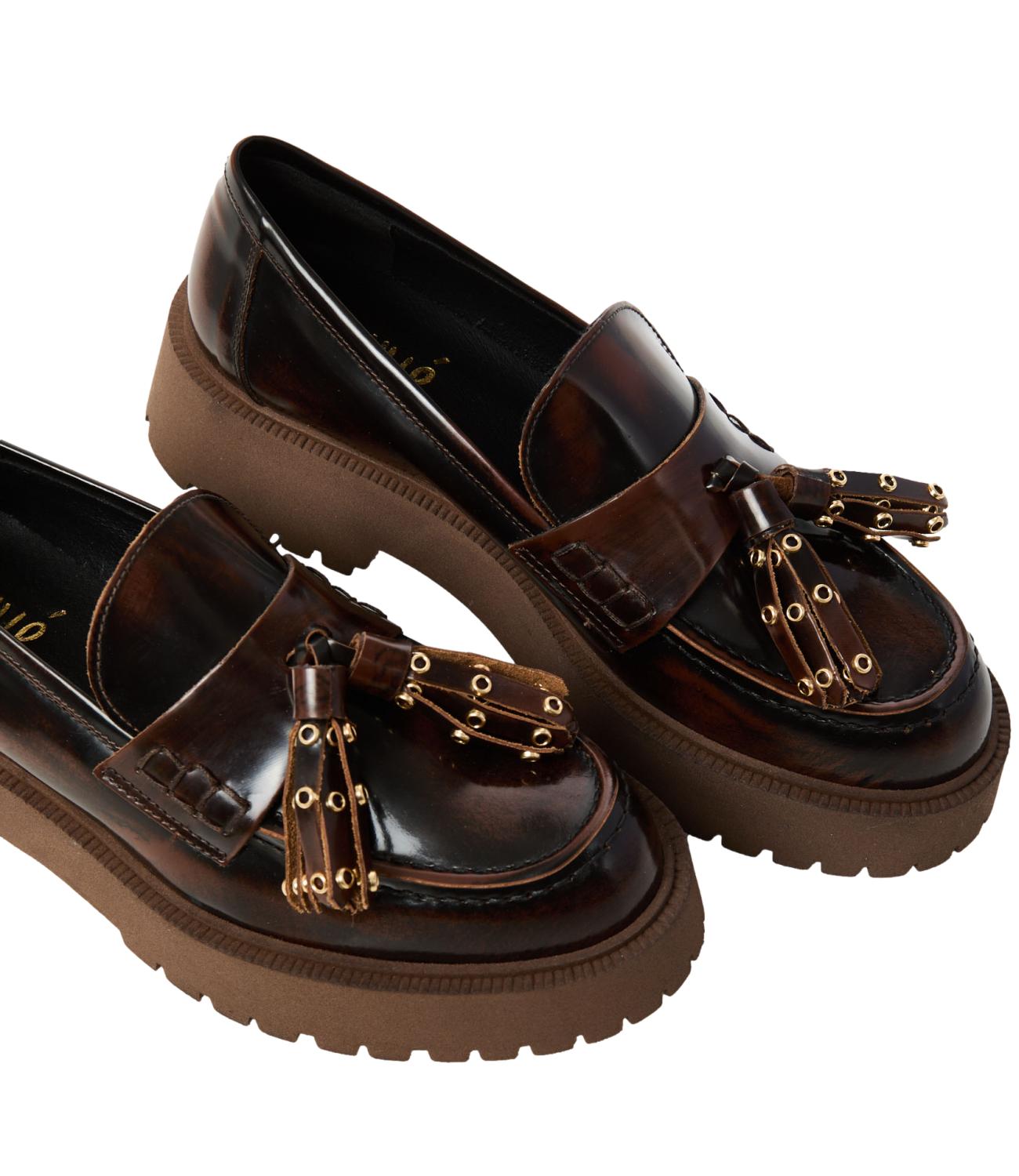 Ovyè Mocassino Marrone Donna