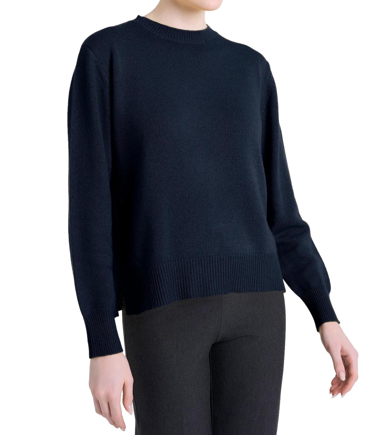 Ragno Maglia Girocollo Bleu Donna