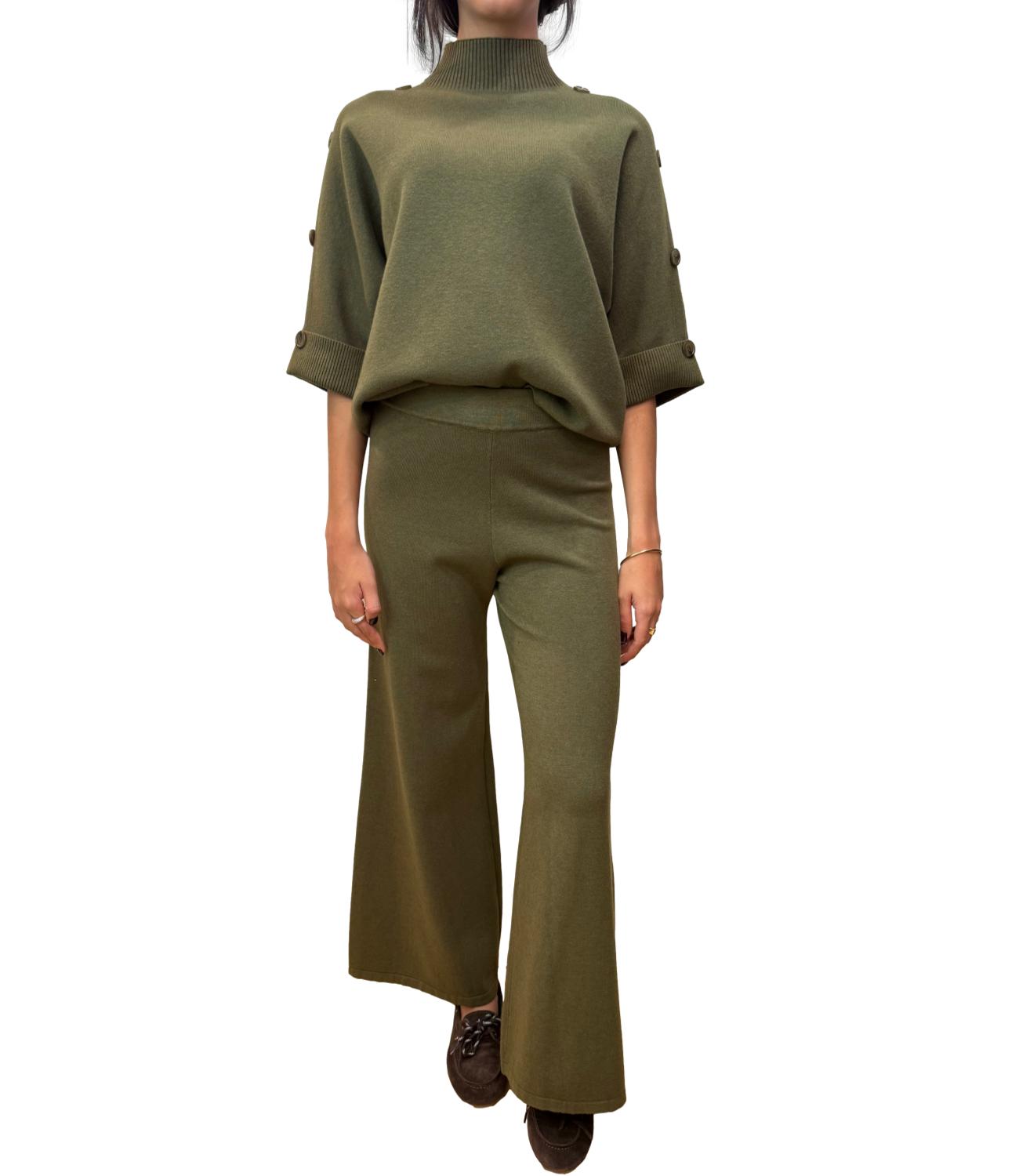 Studio It Pantalone Verde Donna