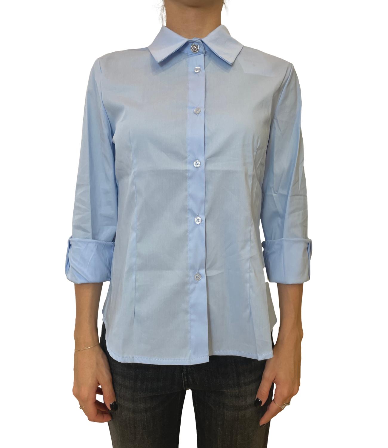 Susy Mix Camicia Celeste Donna