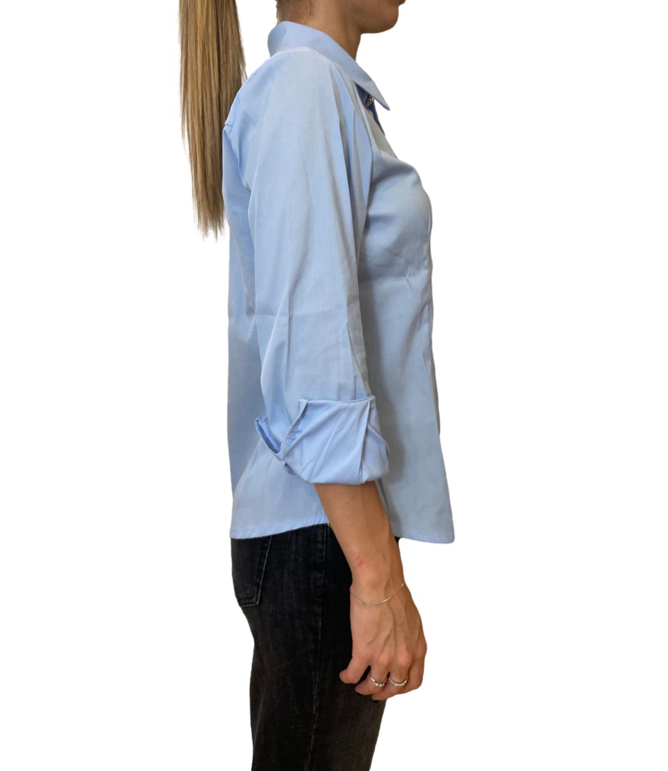 Susy Mix Camicia Celeste Donna