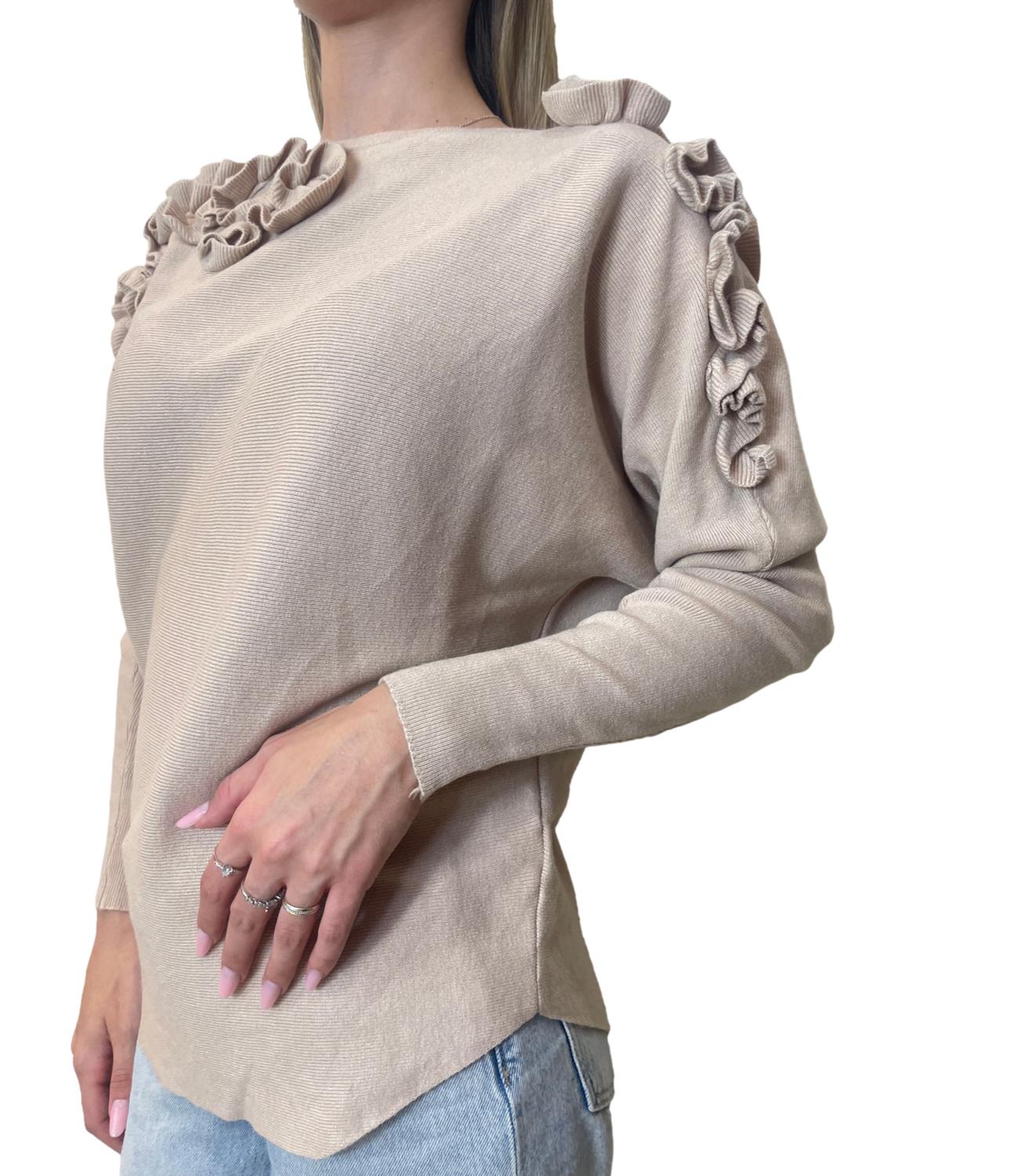 Susy Mix Maglia Beige Donna