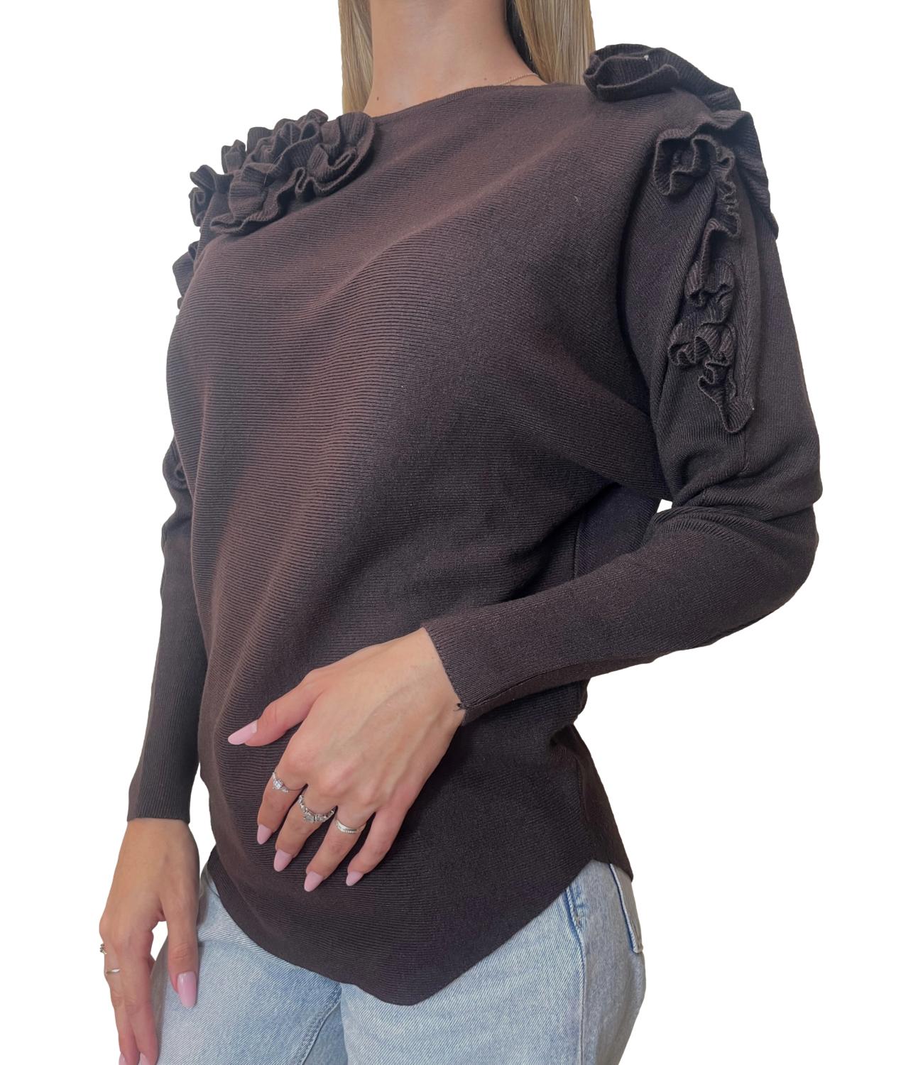 Susy Mix Maglia Caffè Donna