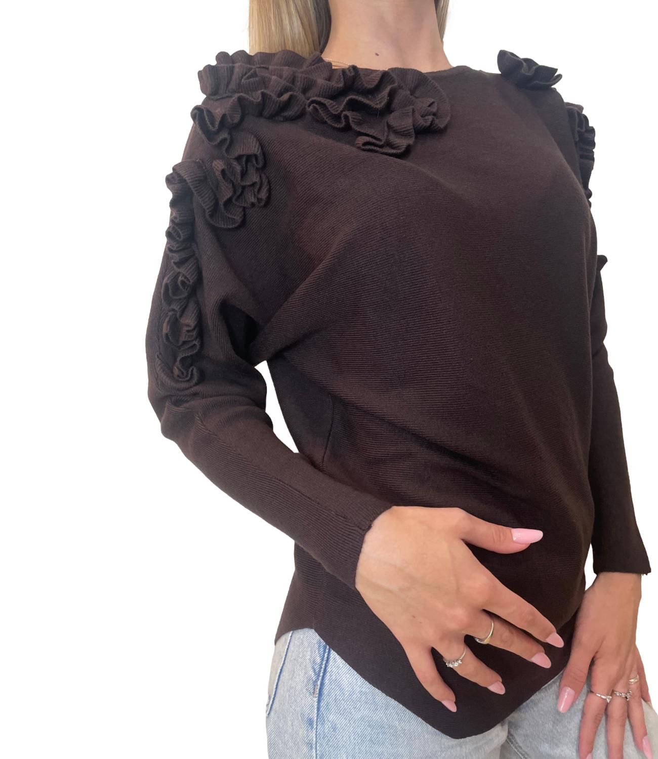Susy Mix Maglia Caffè Donna