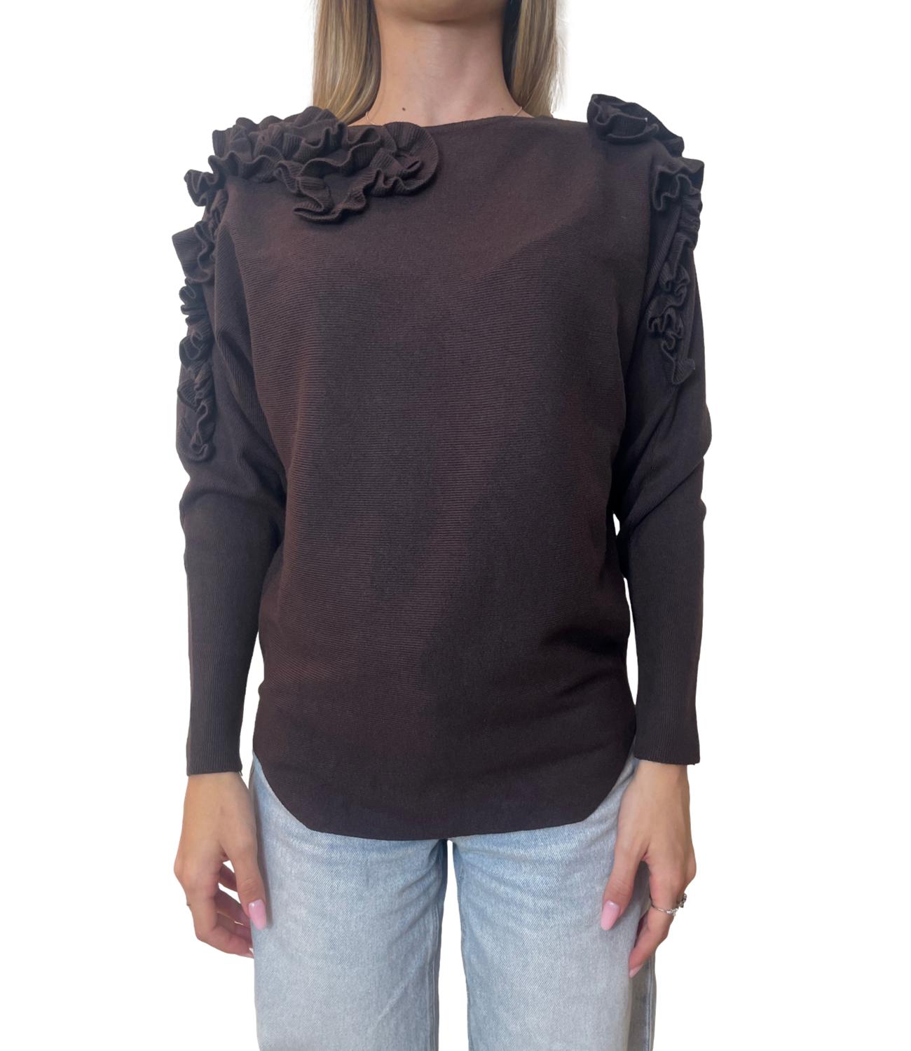 Susy Mix Maglia Caffè Donna