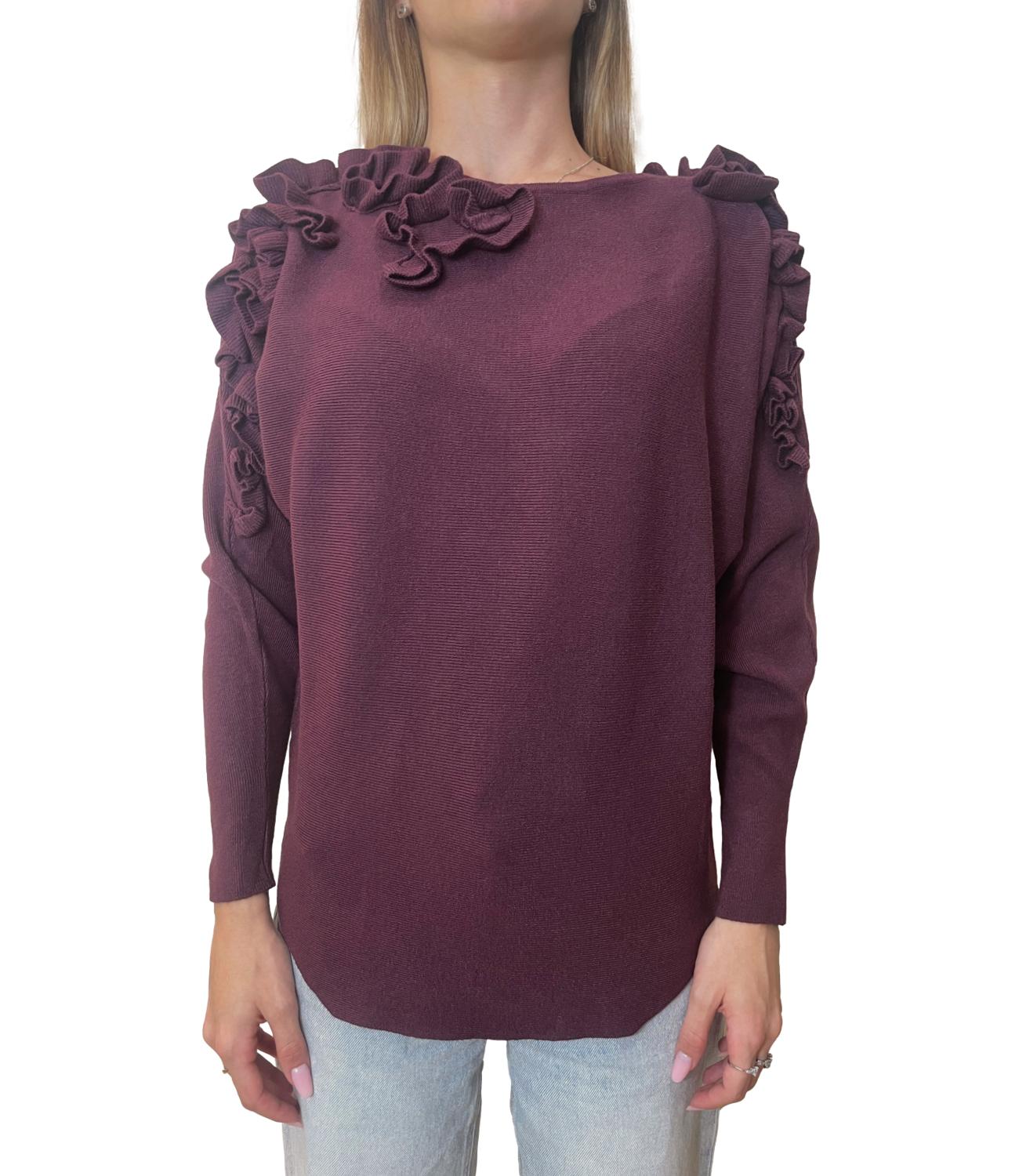 Susy Mix Maglia Vino Donna