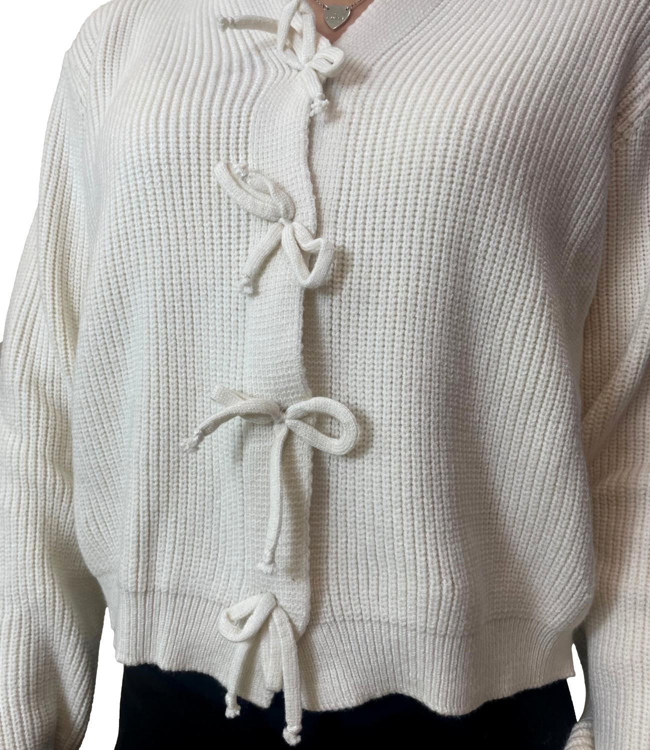 Susy Mix Giacchina c/fiocchi Crema Donna