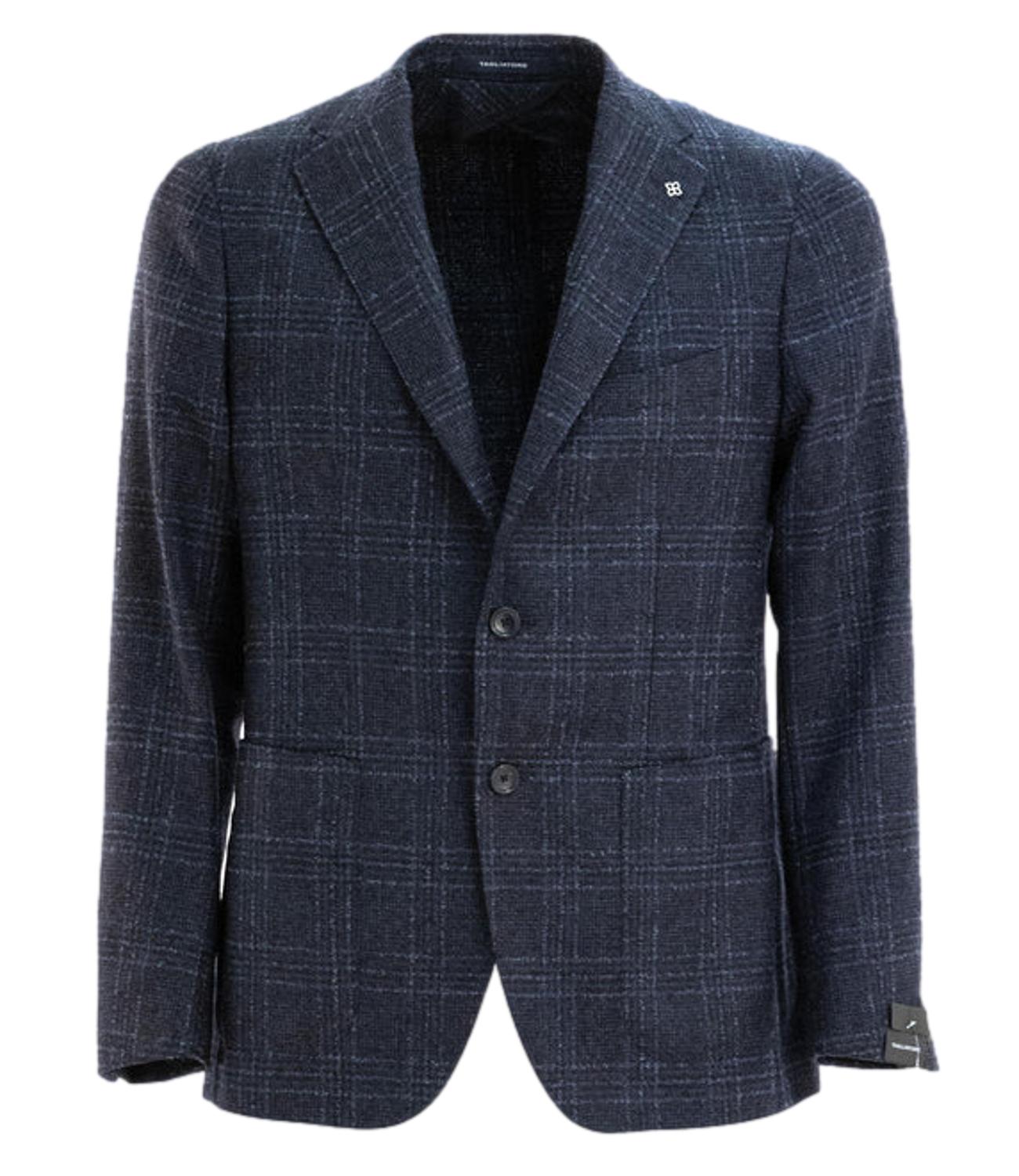 Giacca Tagliatore principe di galles blu lana