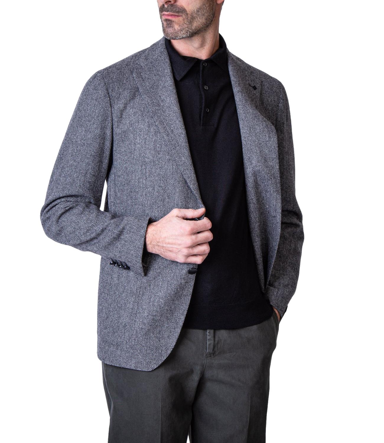 Giacca montecarlo grigia spinata