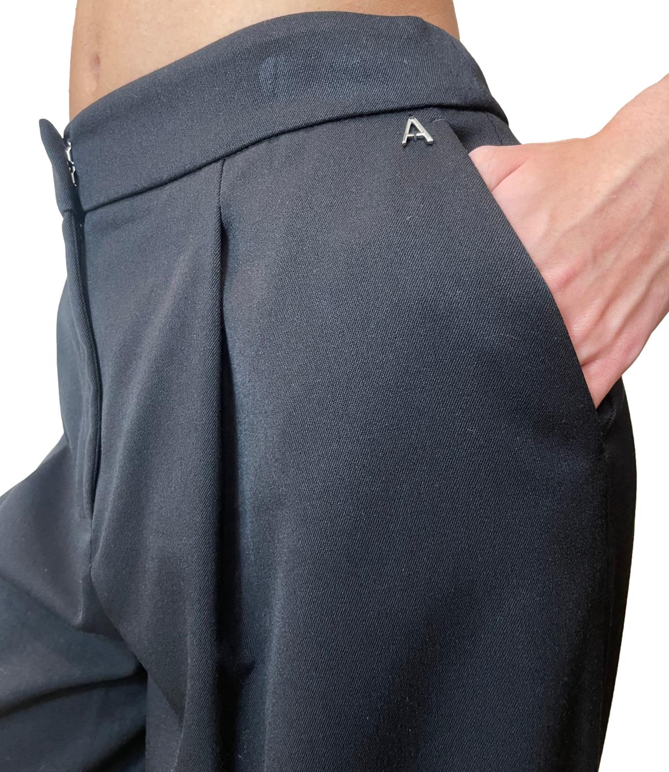 Twinset Pantalone Palazzo Nero Donna