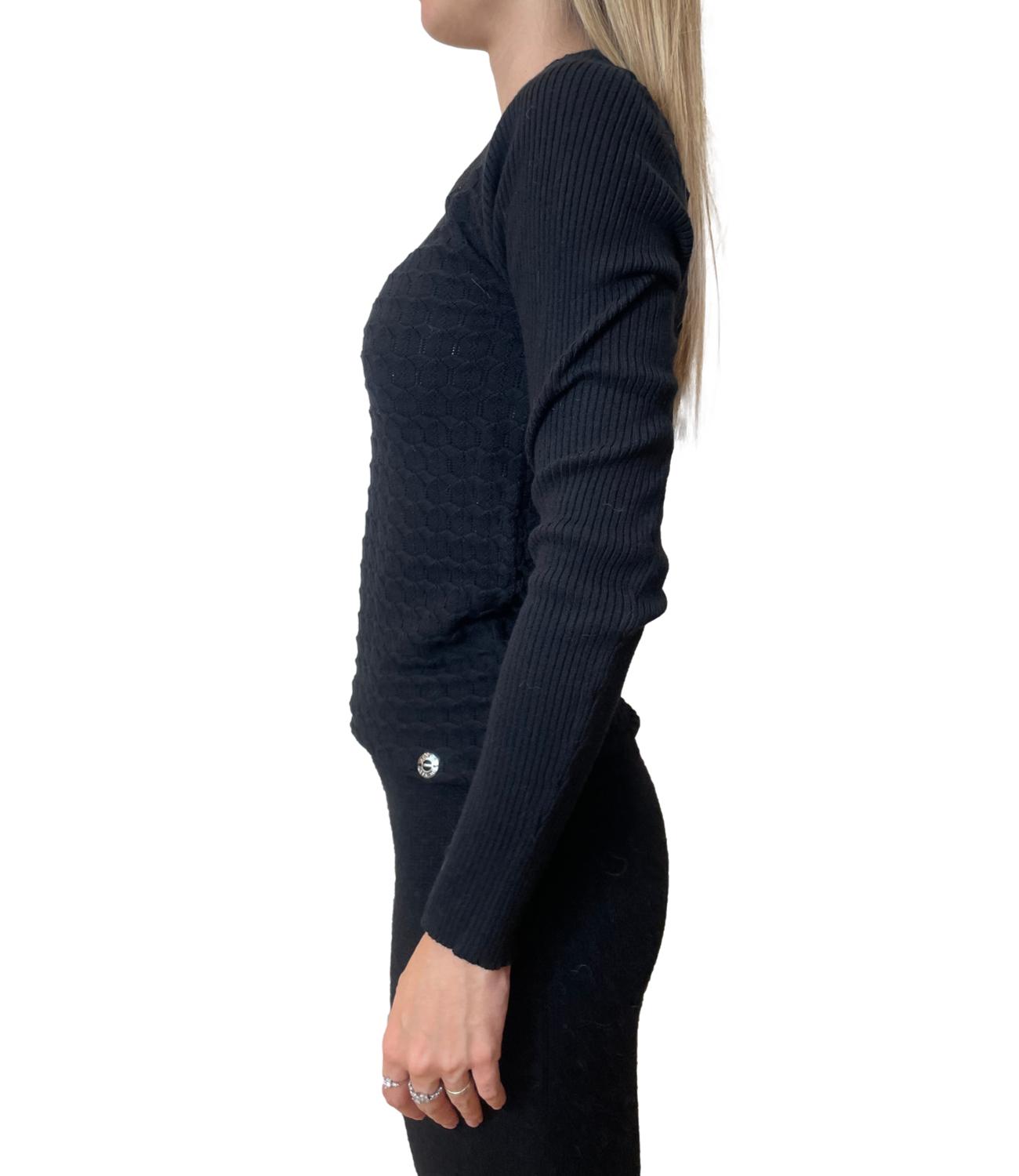 Twinset Maglia Girocollo Nero Donna