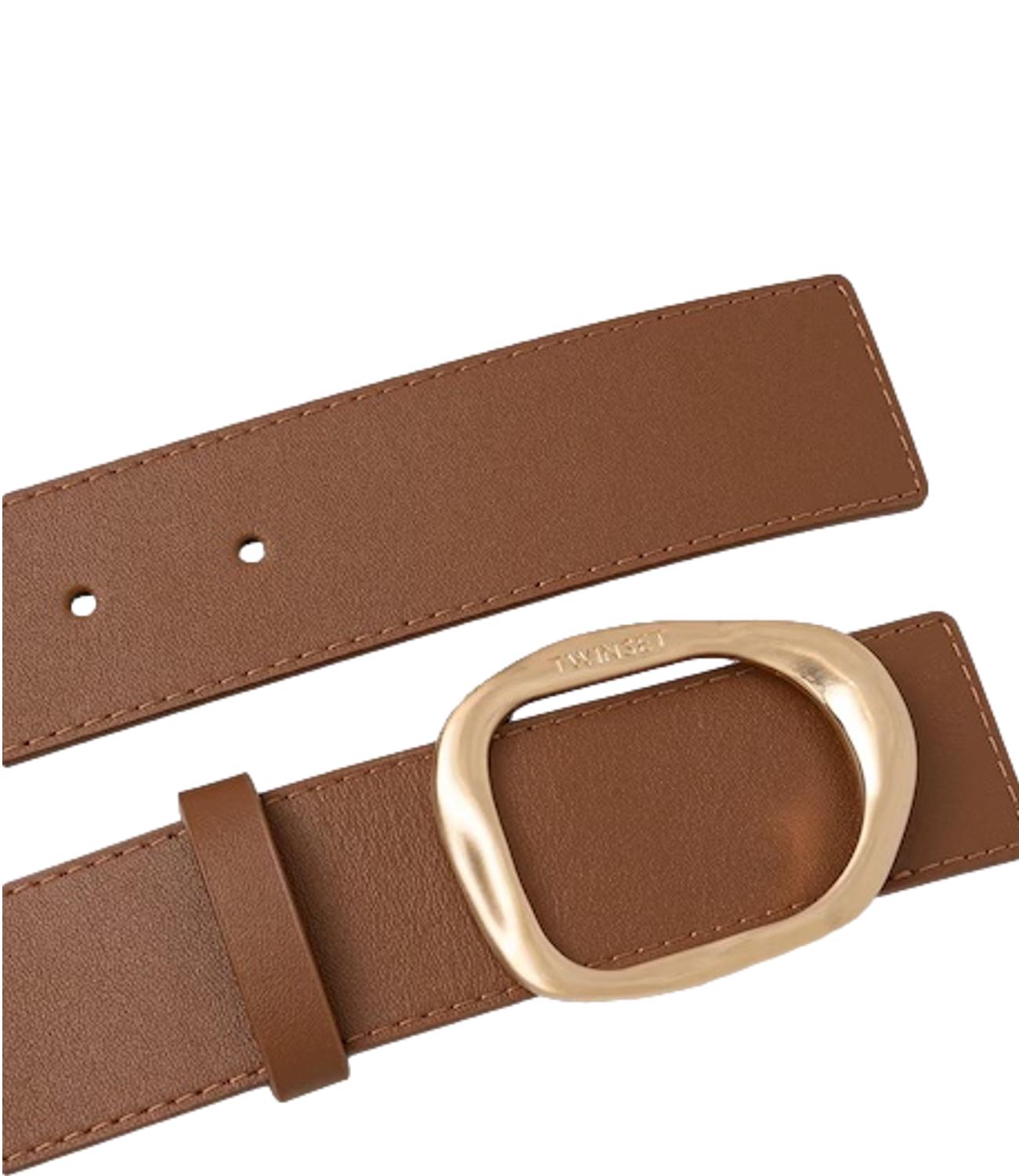 Twinset cintura reversibile cammello donna
