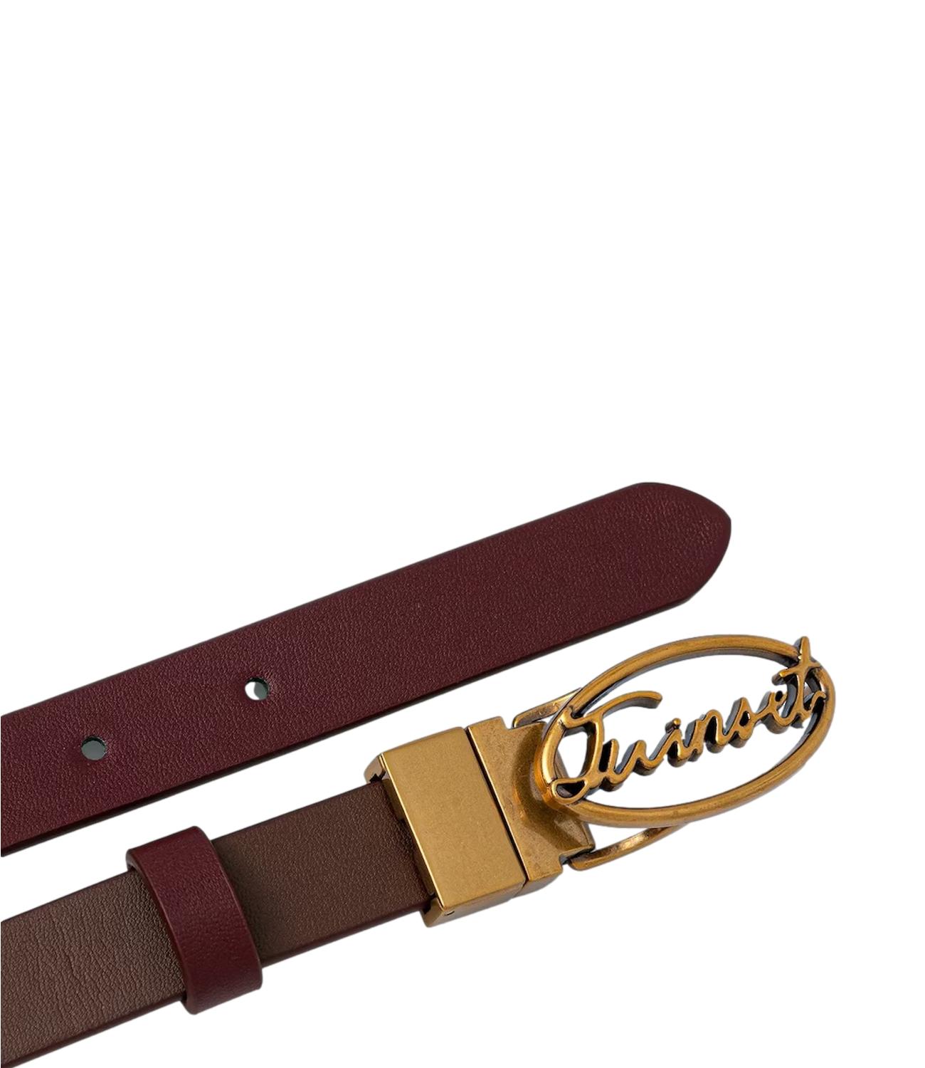 Twinset cintura reversibile vino donna