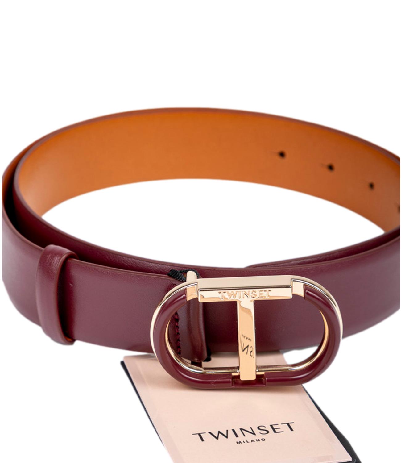 Twinset cintura bordeaux donna