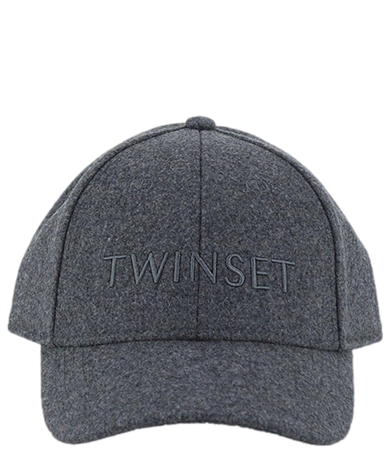 Twinset Cappello Baseball Grigio Melange Donna
