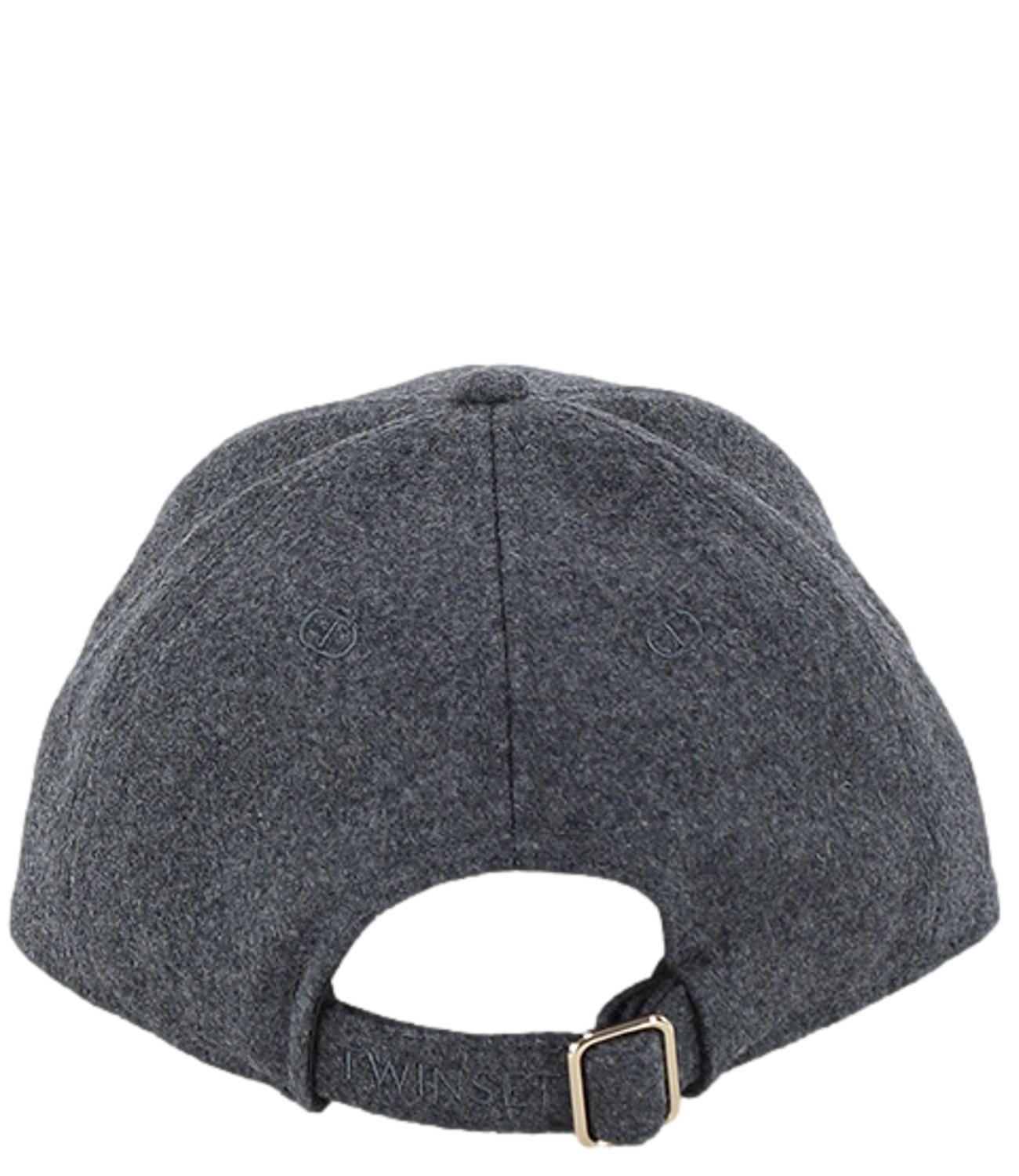 Twinset Cappello Baseball Grigio Melange Donna