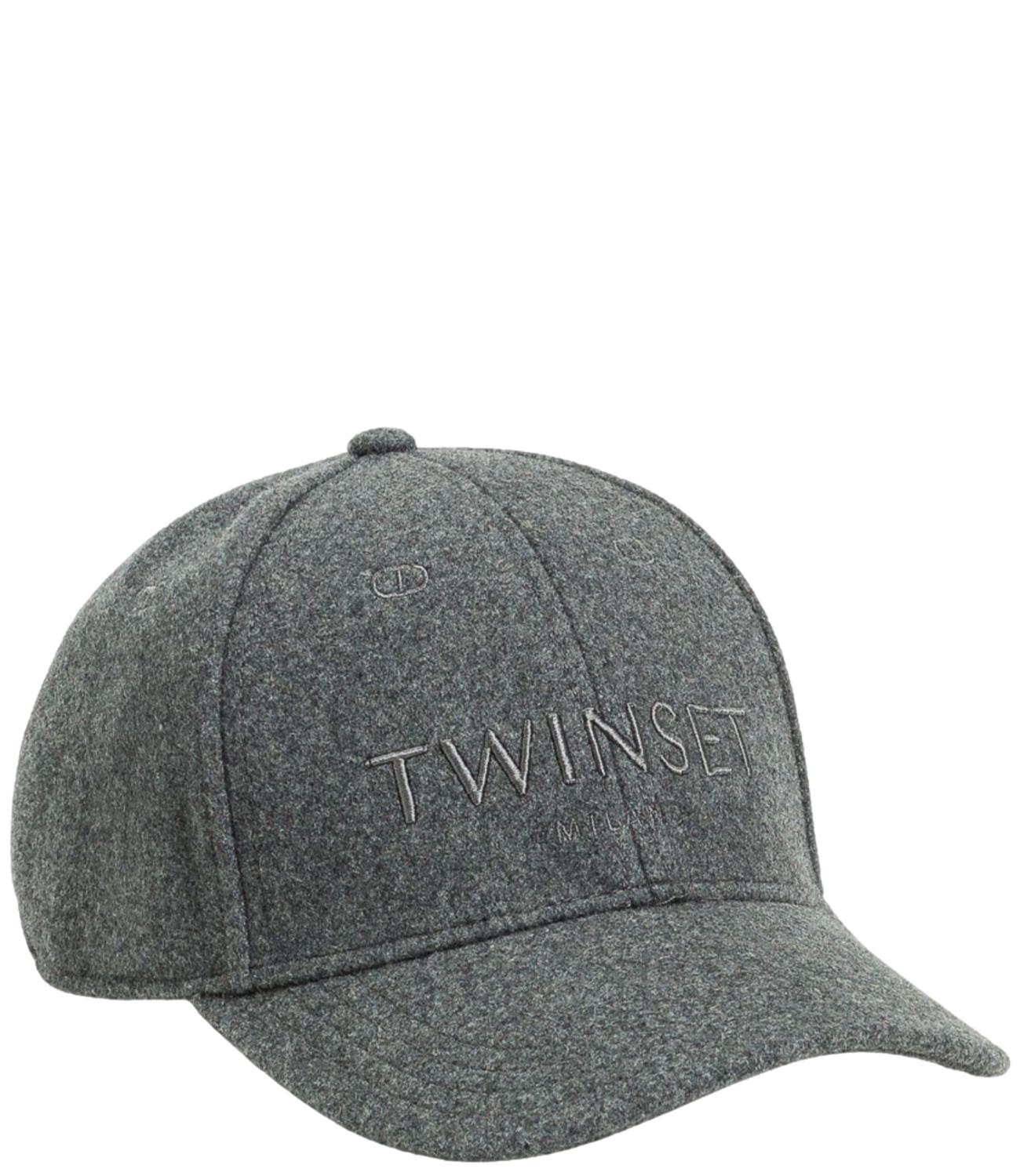 Twinset Cappello Baseball Grigio Melange Donna