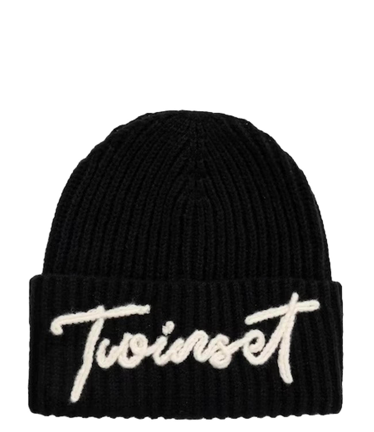 Twinset cappello nero donna