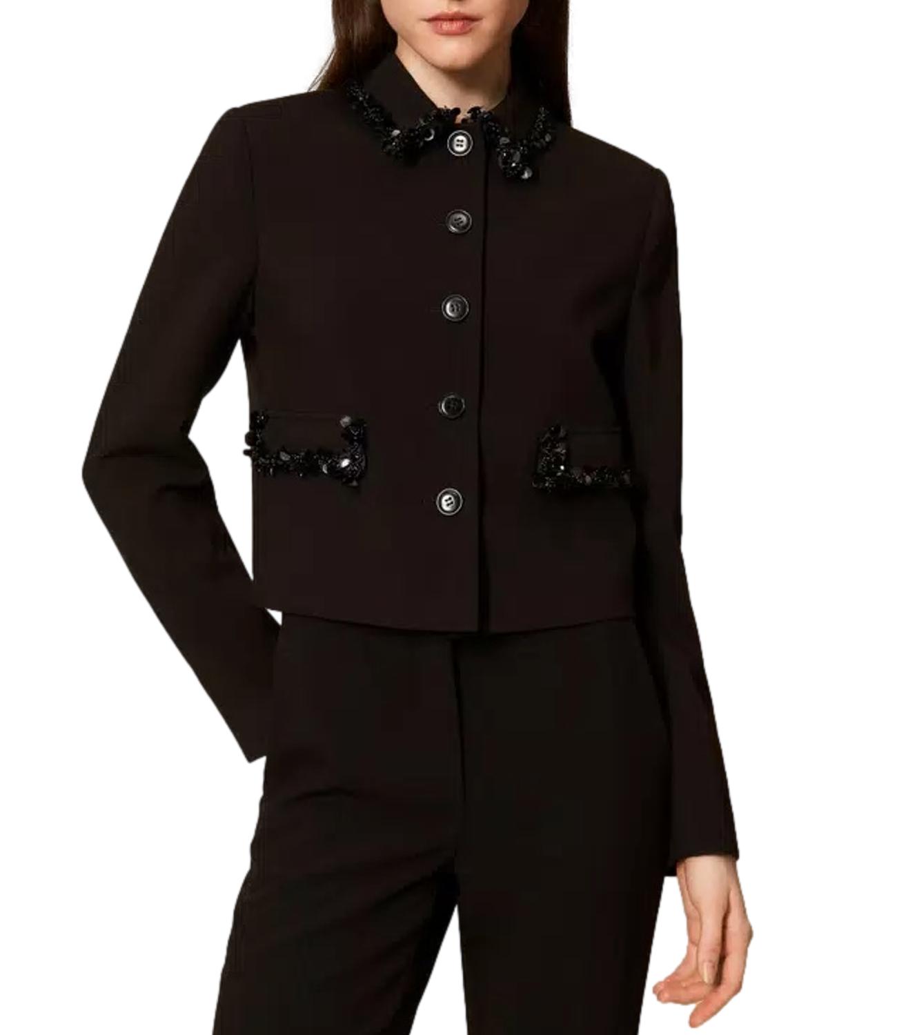 Twinset giacca nero donna