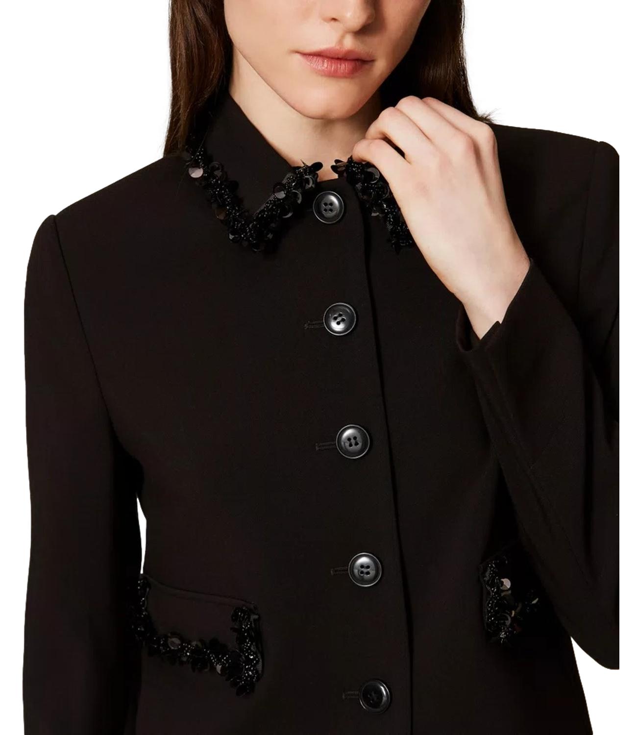 Twinset giacca nero donna