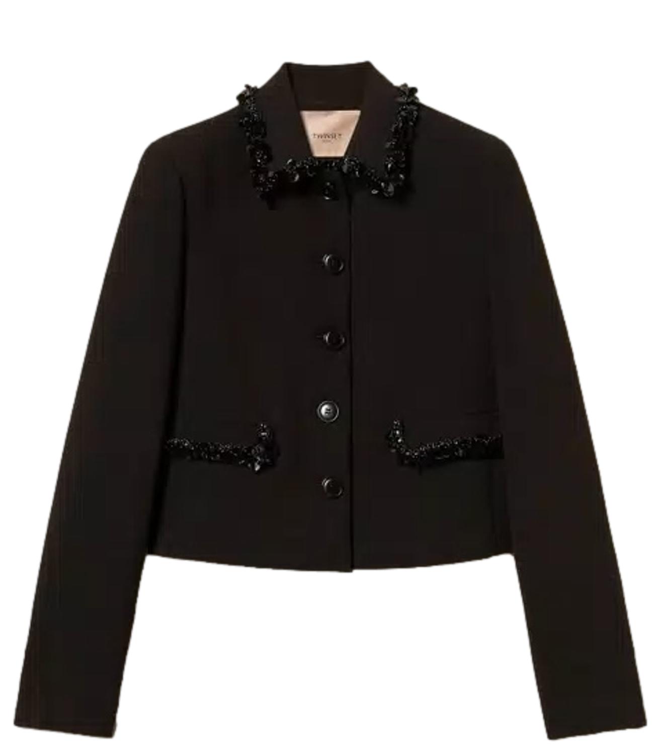 Twinset giacca nero donna