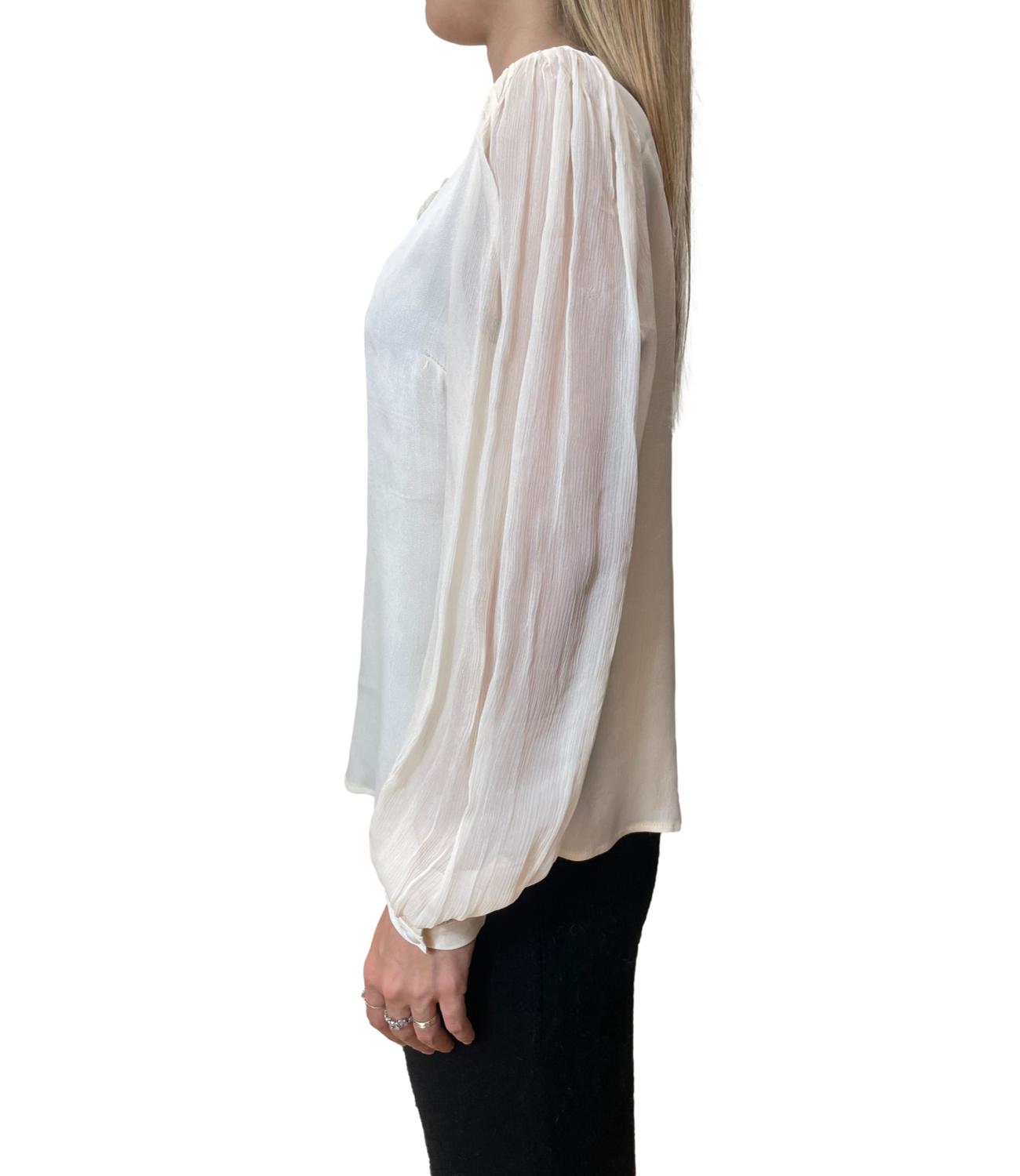 Twinset Blusa Ricamo Light Natural Donna