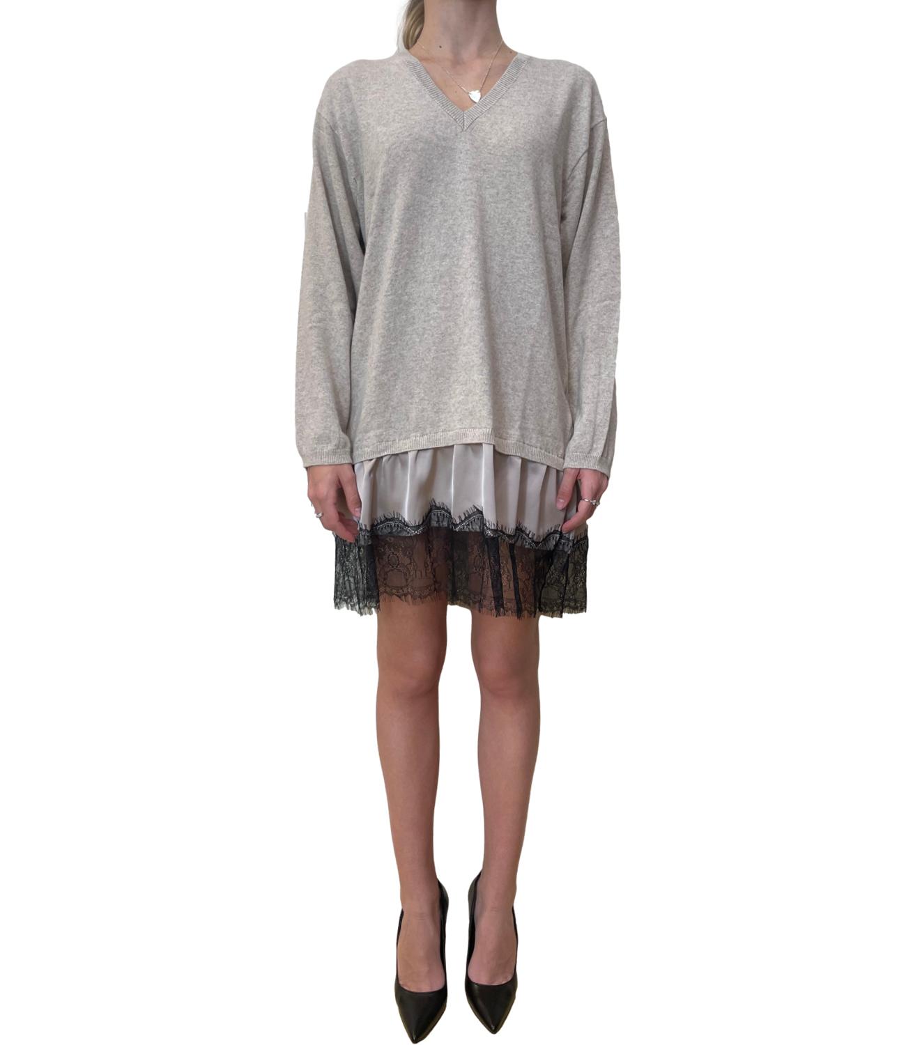 Motel Maglia Cut-out Nera Donna