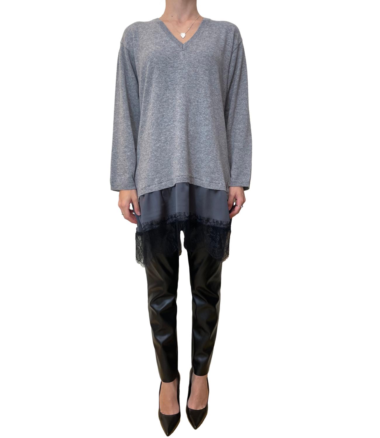 Motel Maglia Cut-out Nera Donna