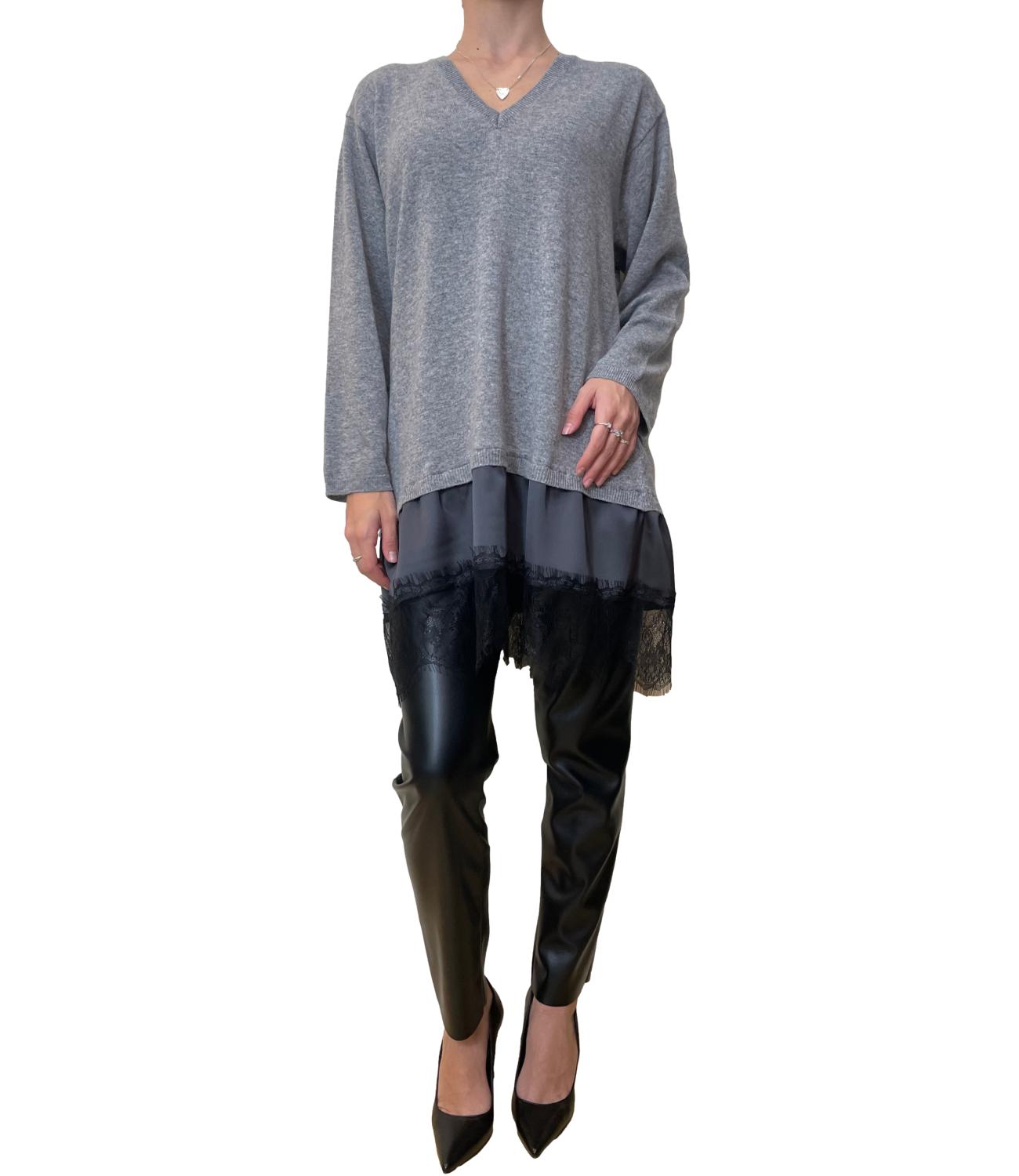 Motel Maglia Cut-out Nera Donna