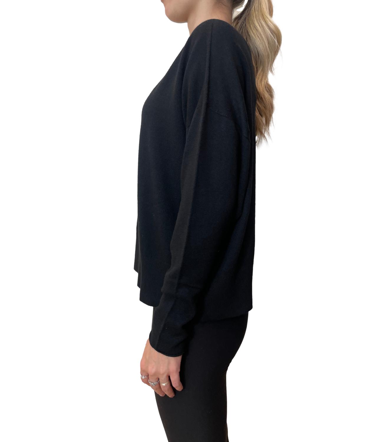 Motel Maglia Cut-out Nera Donna