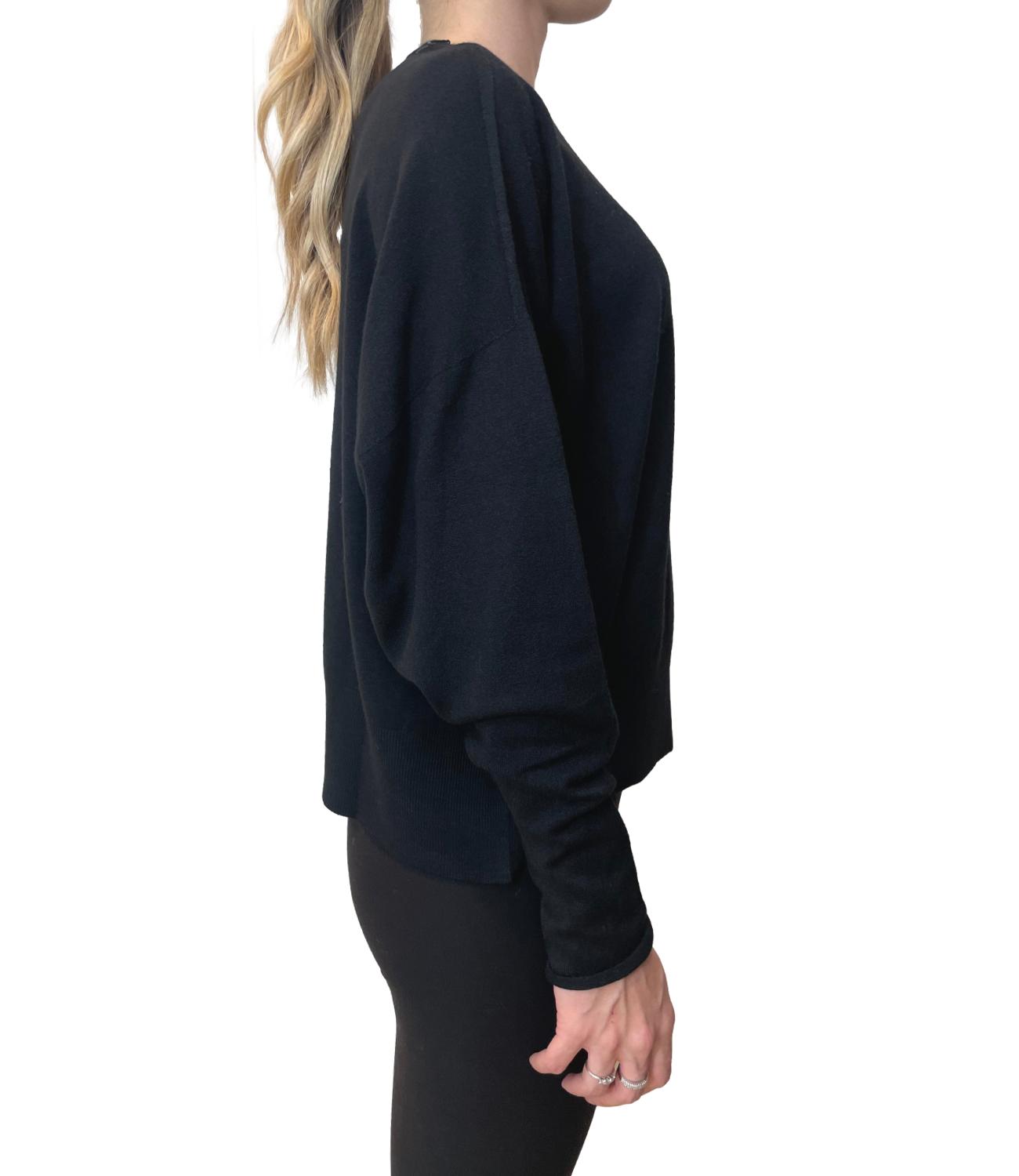 Motel Maglia Cut-out Nera Donna