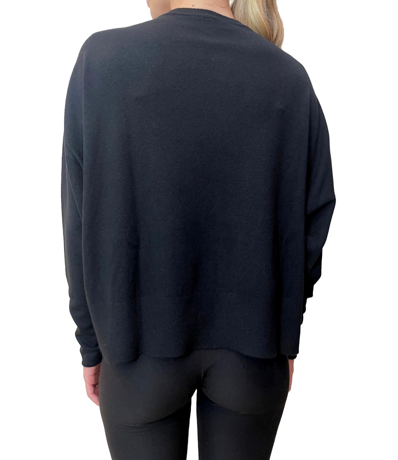 Motel Maglia Cut-out Nera Donna
