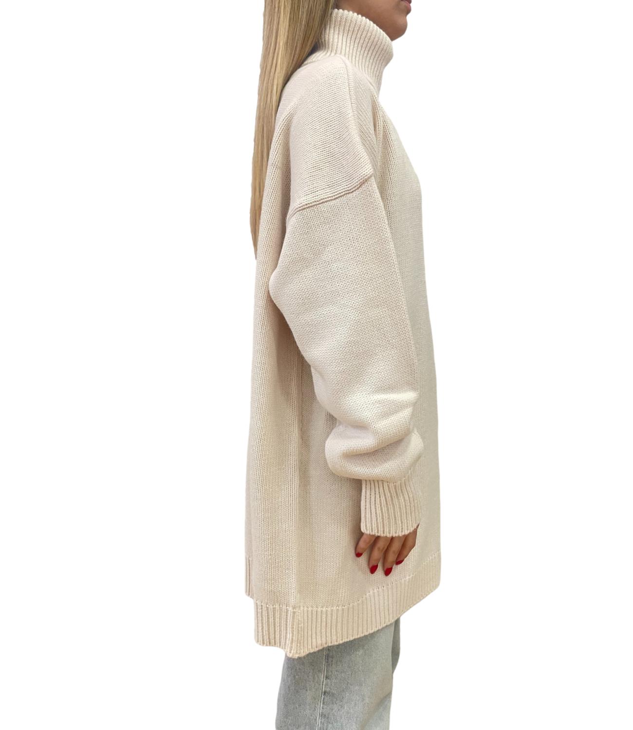 Vicolo Maglia Lunga Panna Donna