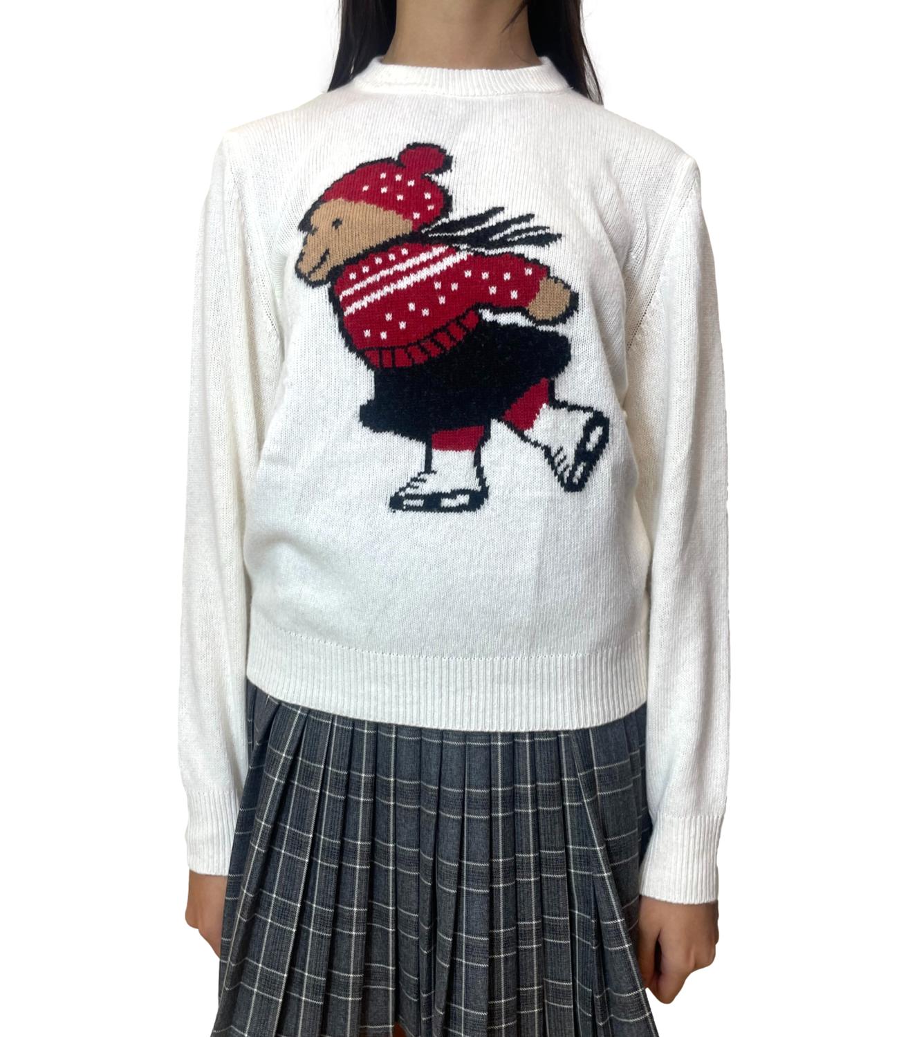 VICOLO maglia bianca donna