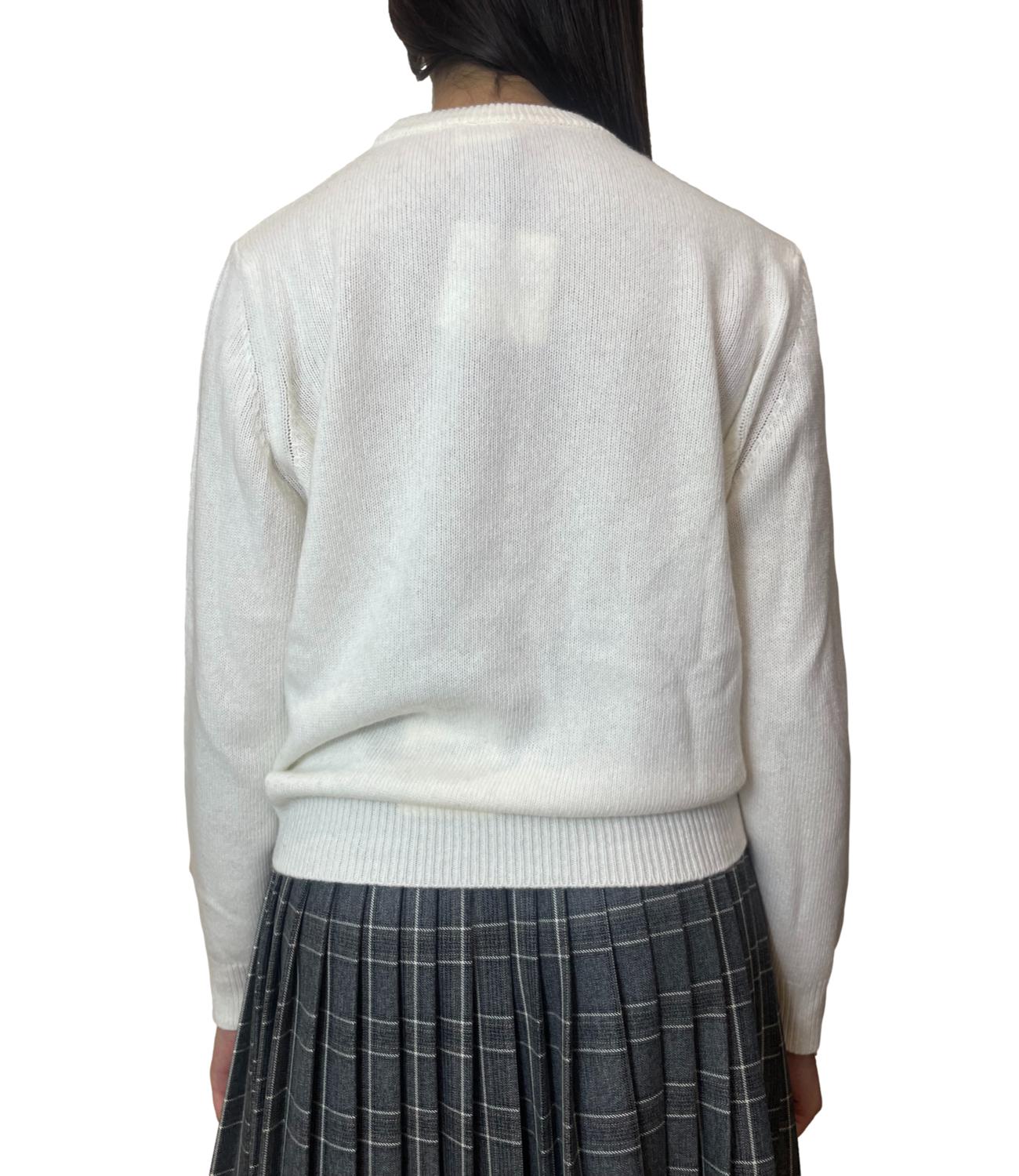VICOLO maglia bianca donna
