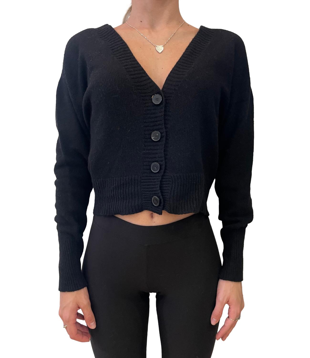 Motel Maglia Cut-out Nera Donna