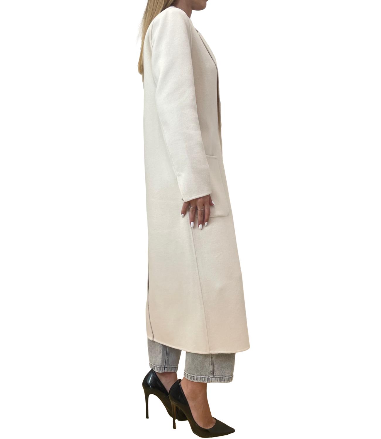 Vicolo Cappotto Bianco Donna
