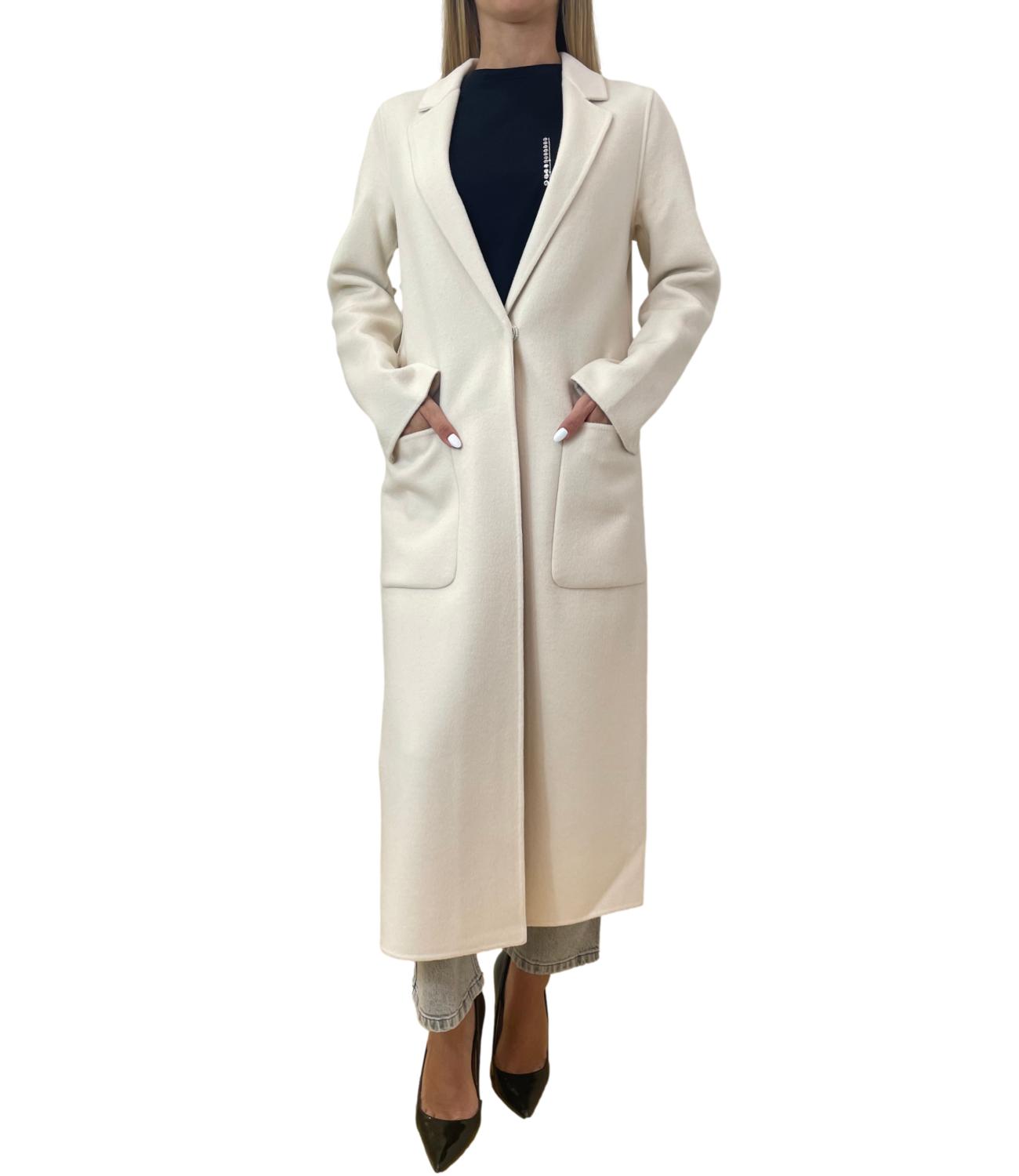 Vicolo Cappotto Bianco Donna
