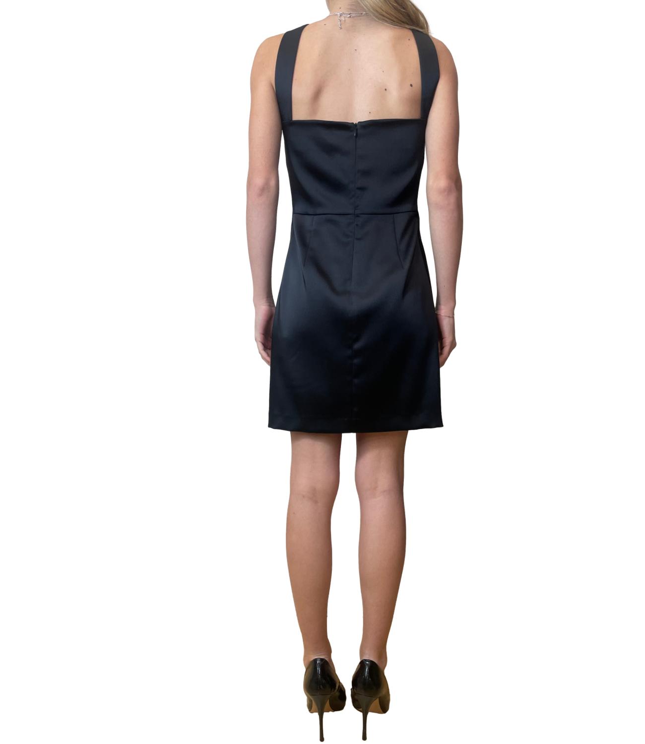 Vicolo Abito Strass Nero Donna