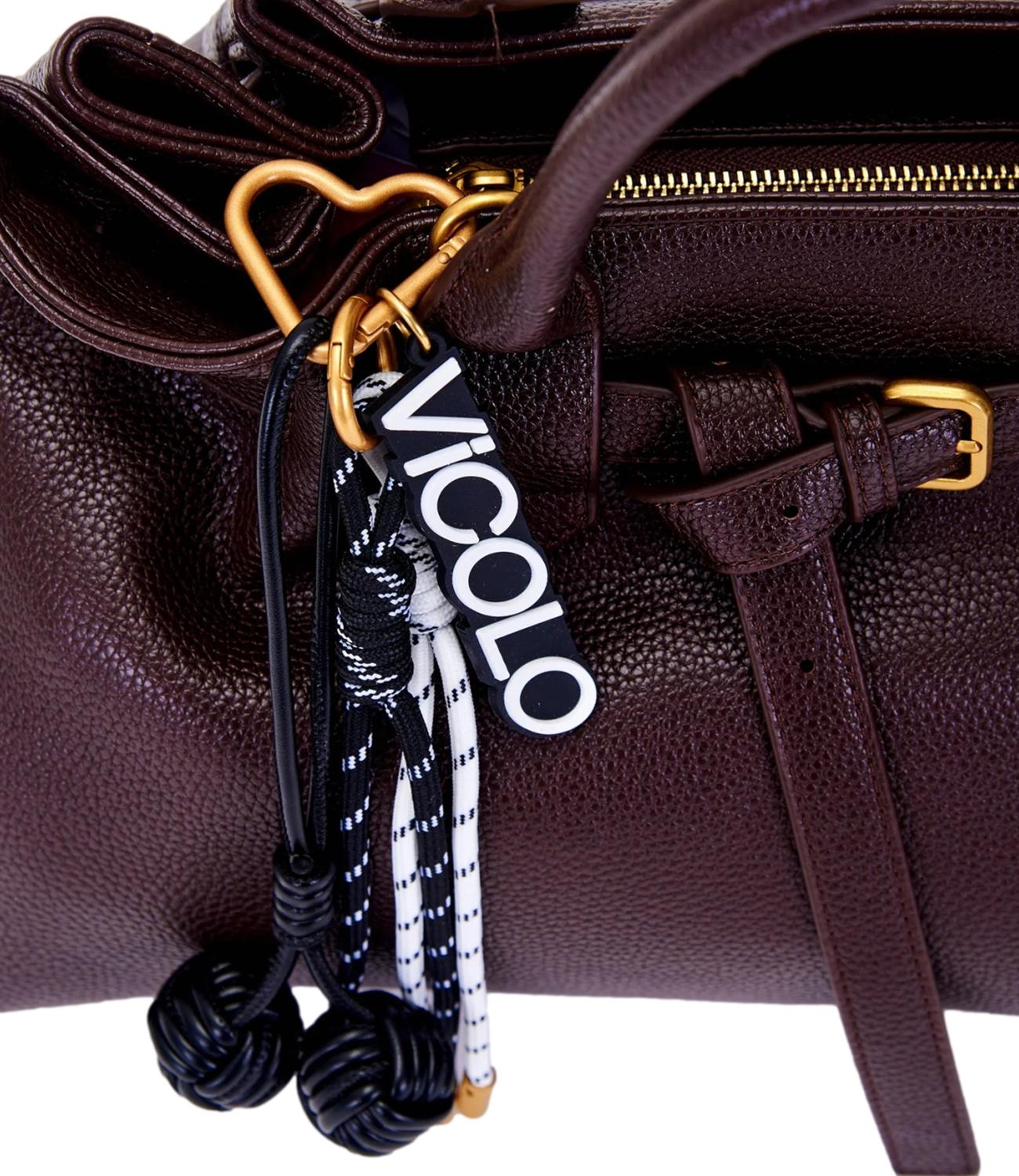 Vicolo Portachiavi Nero Donna