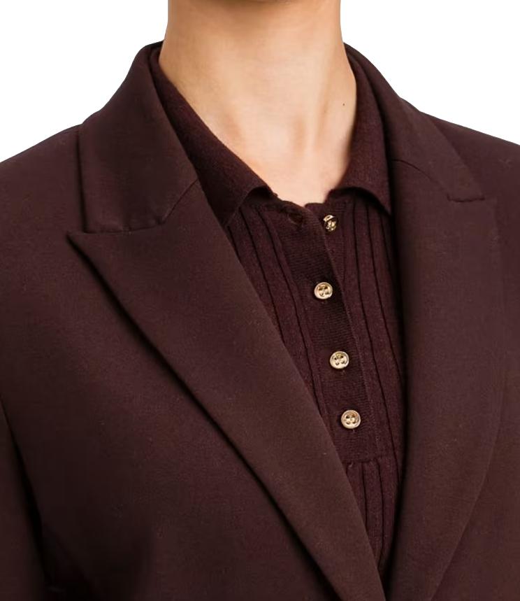 Actitude Twinset Giacca Chocolate Plum da Donna