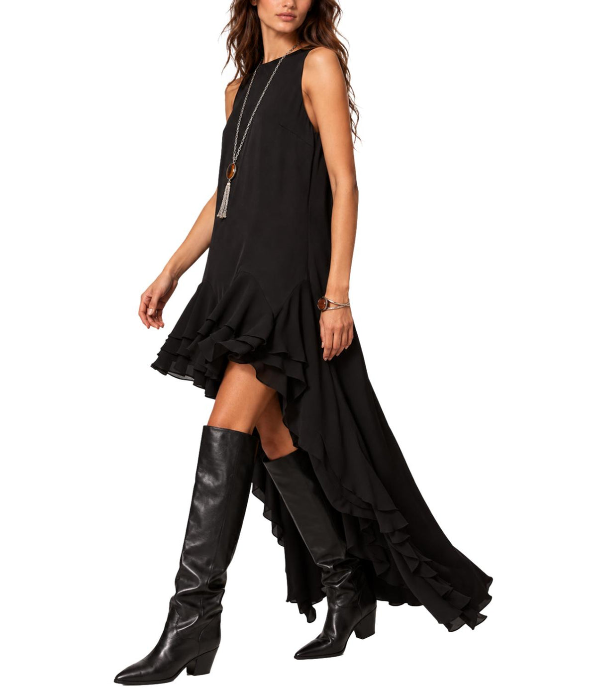 Actitude Twinset Abito Nero da Donna