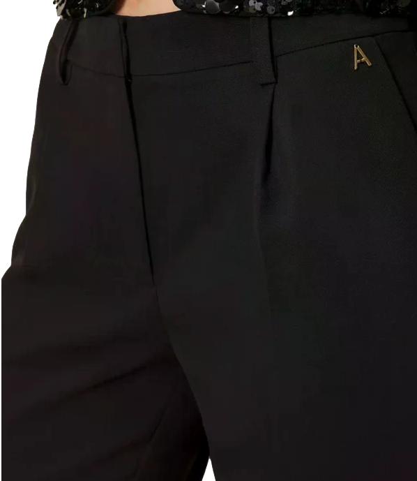 Actitude Twinset Pantalone Nero da Donna