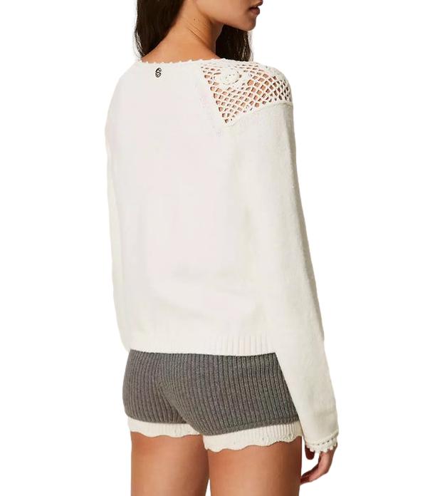 Actitude Twinset Maglia Neve da Donna