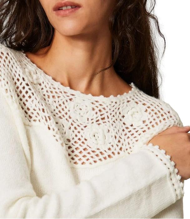 Actitude Twinset Maglia Neve da Donna