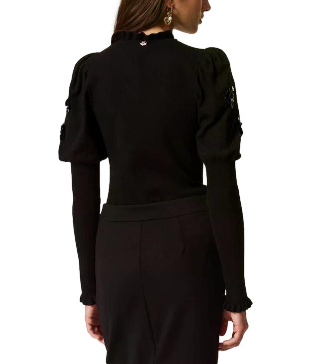 Actitude Twinset Maglia Nero da Donna