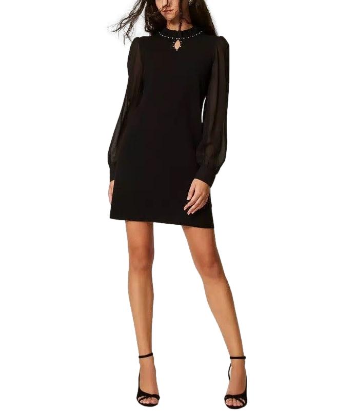 Actitude Twinset Abito Nero da Donna