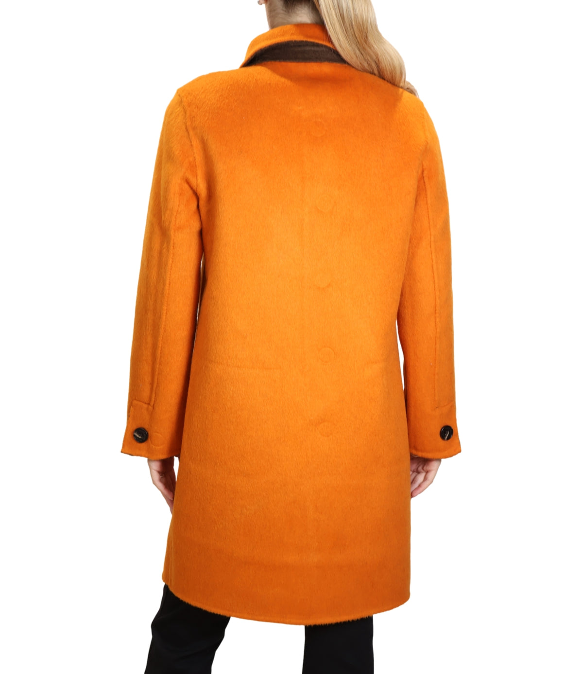 Alexs Bravo Cappotto Orange/chocolate da Donna