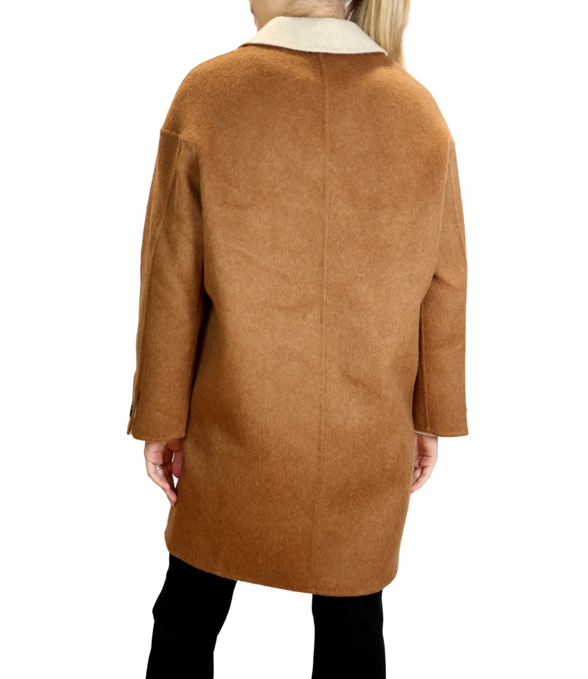 Alexs Bravo Cappotto Brown/ofF-White da Donna